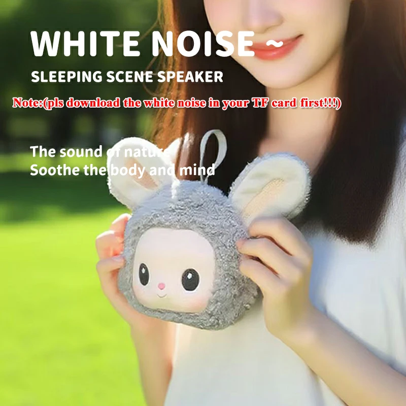 Mini Bunny Bluetooth Speaker Cute Animals TWS Pairing Stereo Soundbar Wireless MP3 Music Player Rechargeable TF Card Play