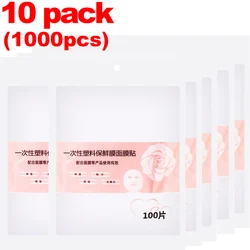 Disposable Transparent PE Full Face Beauty Mask Wrap (10pack)