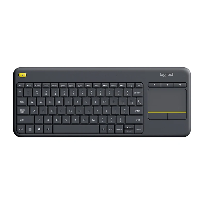 Logitech k400פלוס מקלדת אלחוטית עם מגע לוח אנדרואיד חכם טלוויזיה המחשב הנייד מקלדת מחייב מקורית
