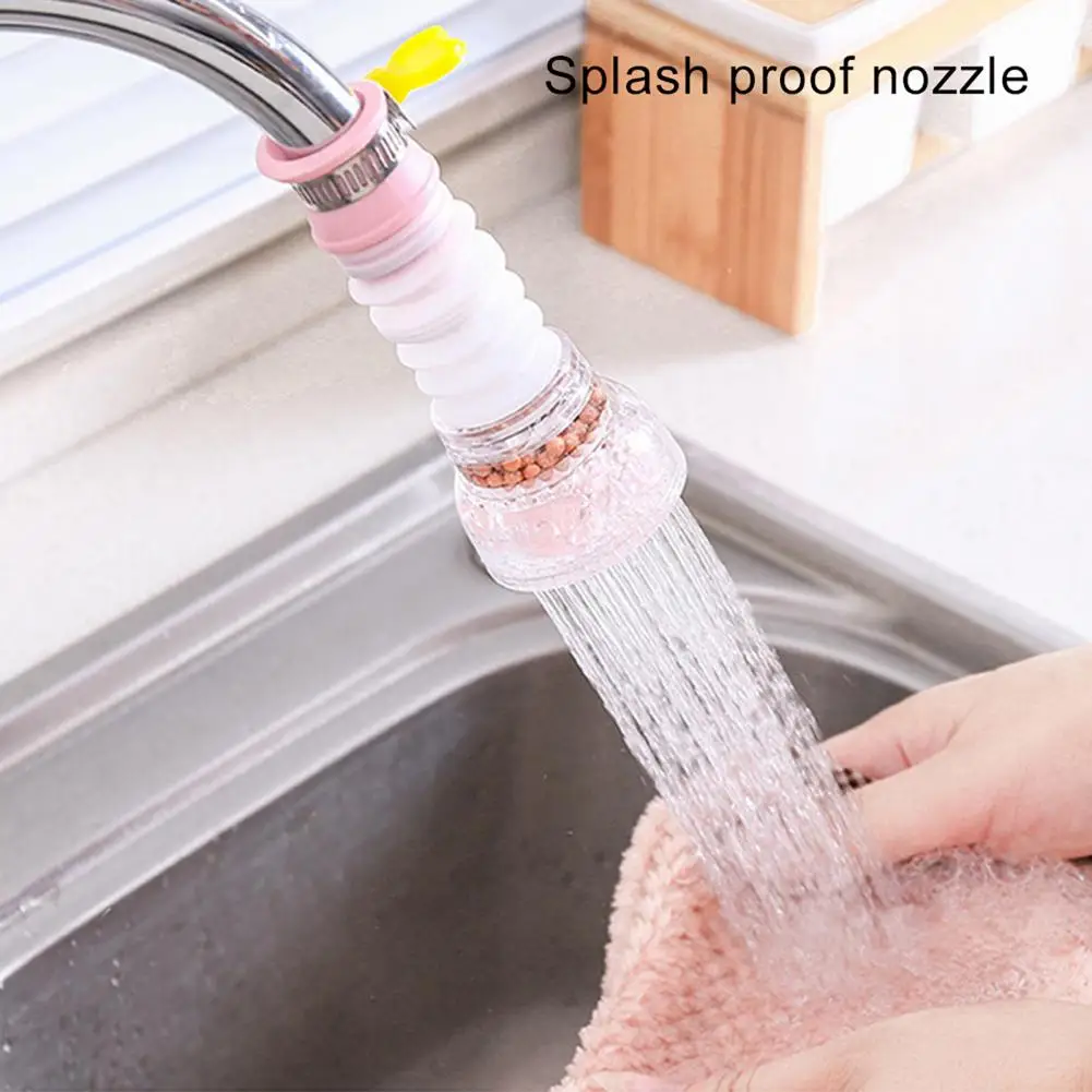 

1pc Retractable Faucet Water Filter 360 Degree Rotation Removable Splash-proof Sturdy Sink Water Tap