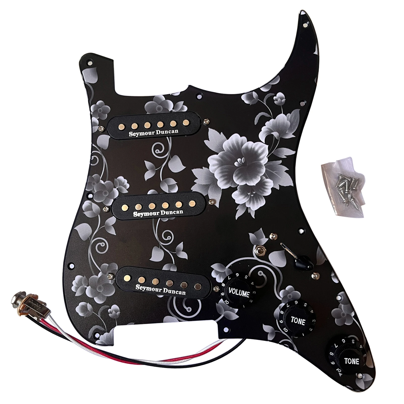

New SSS Prewired Pickguard set Loaded 5-way Multi-Switch SSL1 Pickups Scratchplate for ST Electric Guitar