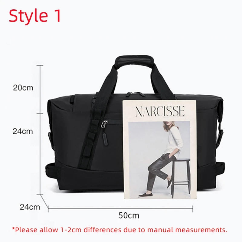 Foldable Portable Travel Backpack Large Capacity Gym Bag Waterproof Luggage Handbag Duffle Bag Men Camping Shoulder Bags xa16wd 6
