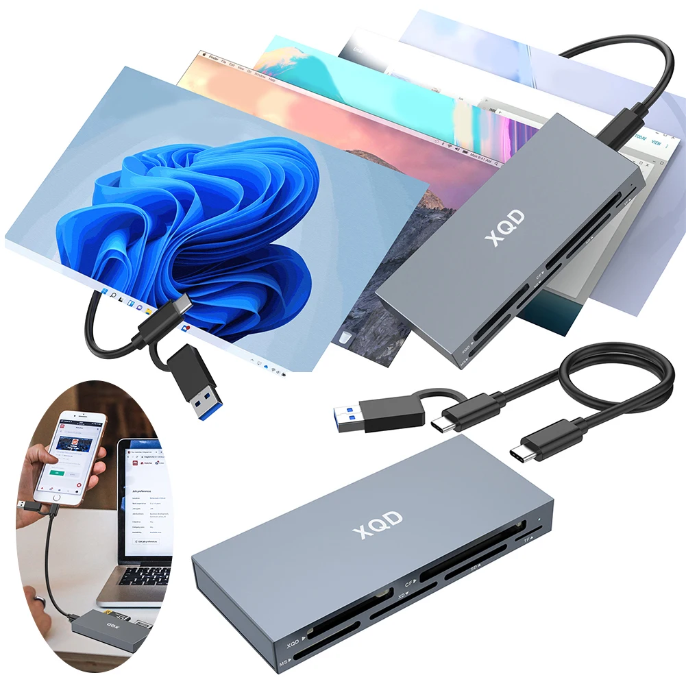 XQD 카드 리더, USB C USB 3.0 메모리 카드 어댑터,  G/M 시리즈용..