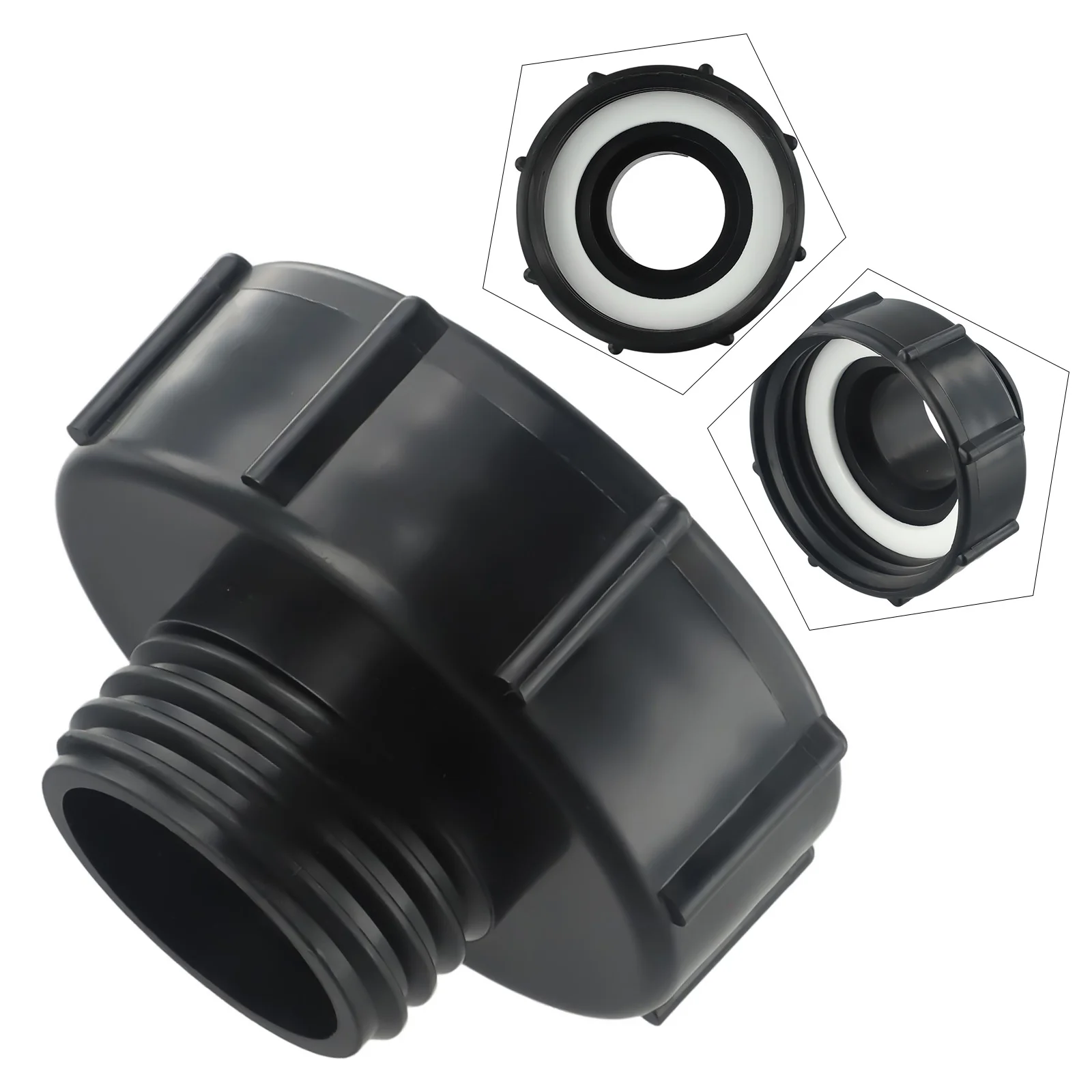 Fits 1000l rainwater tanks IBC Adapter Plastic IBC connectioner S100 x 8 to S60 x 6 For water tanks Hot High Quality Useful