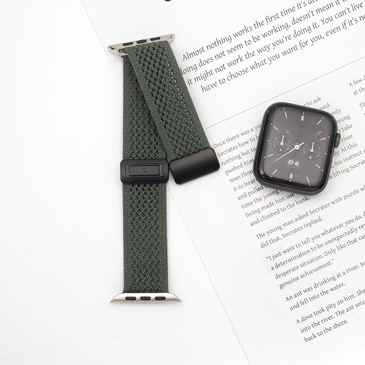 Braided Loop Nylon Strap for Smartwatch - Durable and Stylish Replacement Bracelet Band