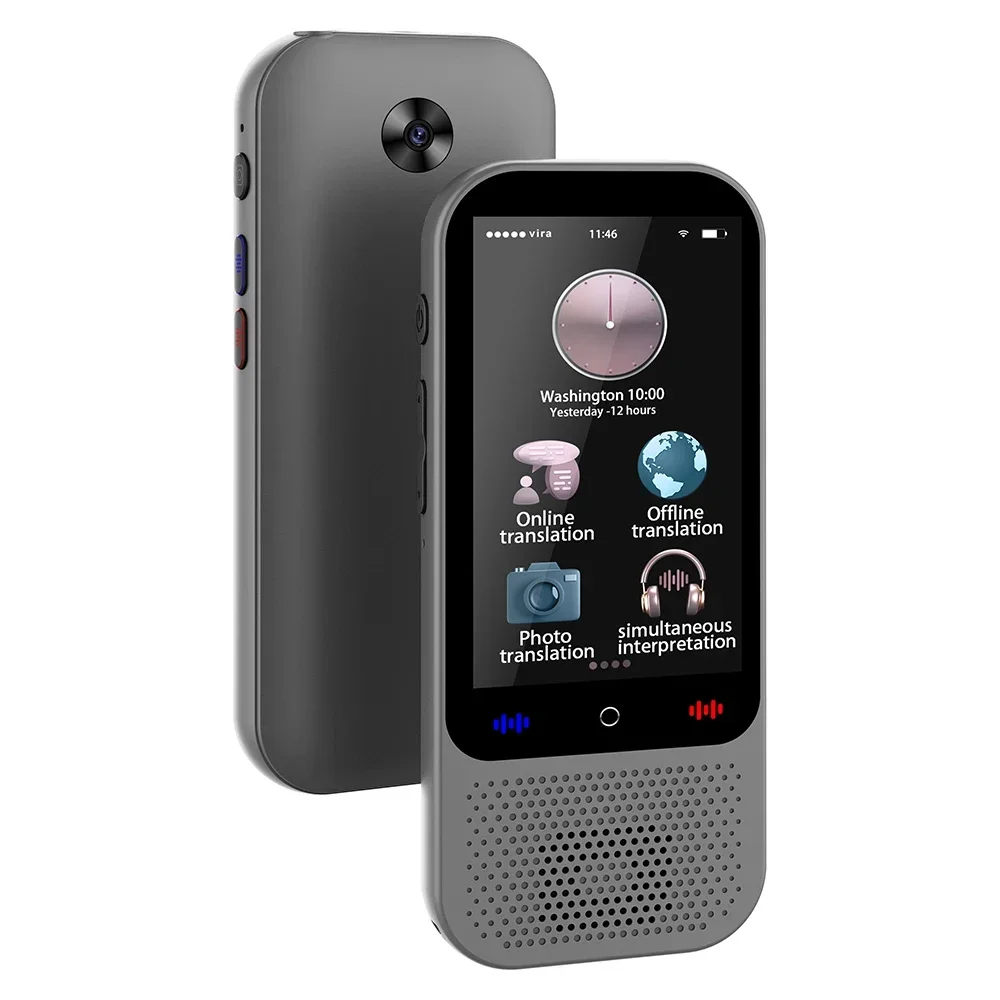 Fashion Portable Language Translator Device with 138 Languages Voice Translating 16 Offline Translation ChatGPT Function Gift