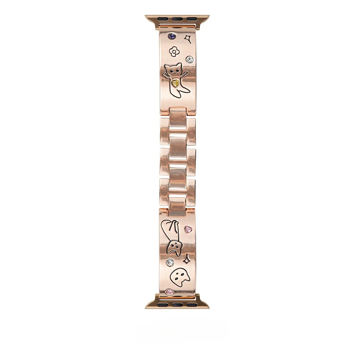 Bracelet de montre pour iwatch 42/44/45/46/49 mm 38/40/41 mm Bracelet de montre tendance en métal pour montres série Ultra2 série 10/9/8/7/6/5/4/3/2/1_voghion.com