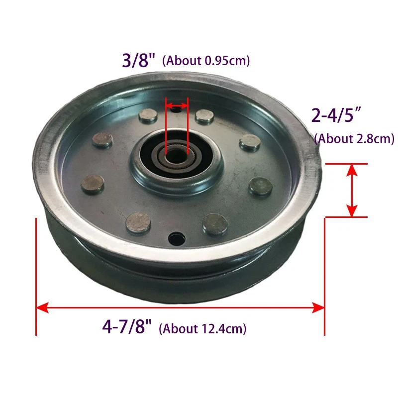 Flat Idler Pulley Replace MTD Cub Cadet Troy-Bilt 956-04129 753-08171 756-04129 75604129B 75604129C