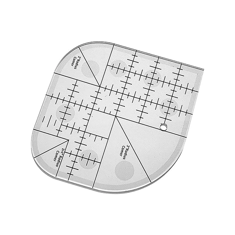 

HOT SALE Creative Curved Corner Cutter Quilt Ruler, Sewing Patchwork Ruler Sewing Template Patchwork Tool,DIY Sewing Supplies