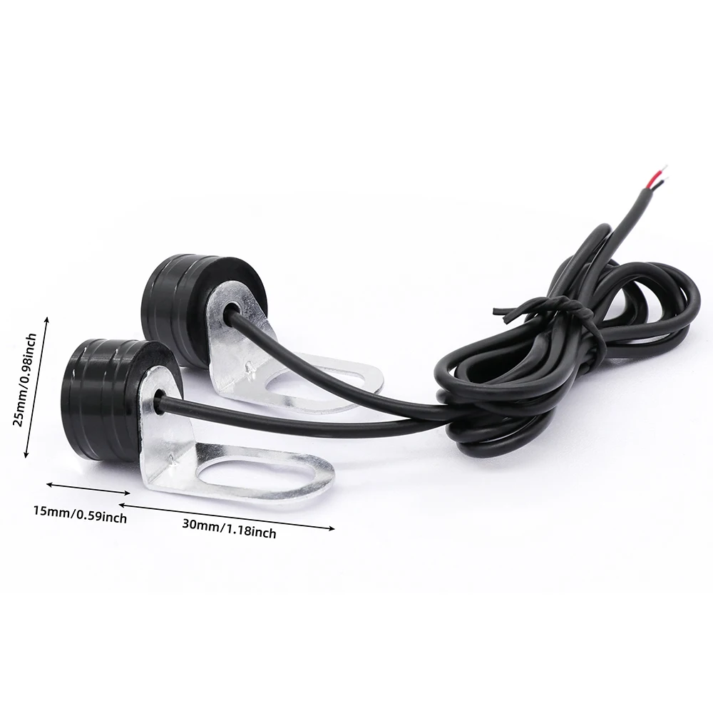 Motorcycle LED Lights LED Motorcycle Lights LED Lights Motorcycle Driving Lights Bike Light 2PCS Motorcycle LED Daytime Running Light DRL Colorful Replaceable Eagle Eye Light Super Bright Mirror Front Signal Strobe Lamp