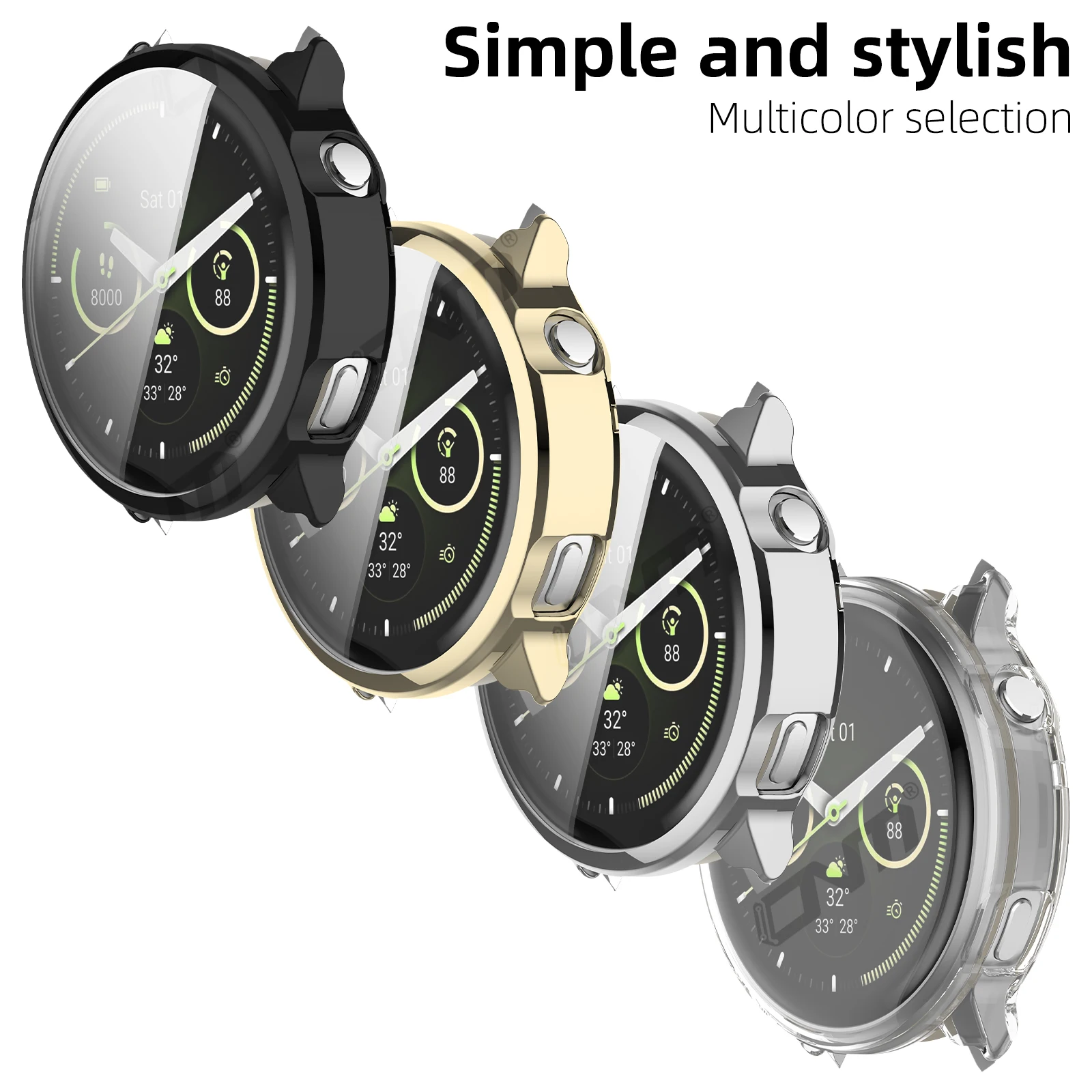 Garmin Venu 4 용 케이스 41mm 45mm 화면 보호기 케이스 Garmin Venu4 액세서리 용 소프트 TPU 올라운드 보호 범퍼 커버