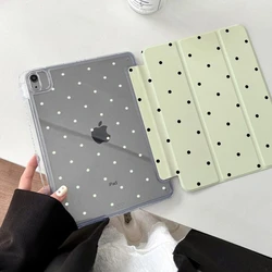 Housse de tablette noire à pois élégante