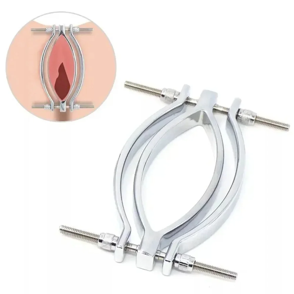 Metal Fetish Clitoris Clamps Labia Lips Clips Vaginal Dilator Sex Toys Women Adult Games Couple Erotic Products Machine sex toys