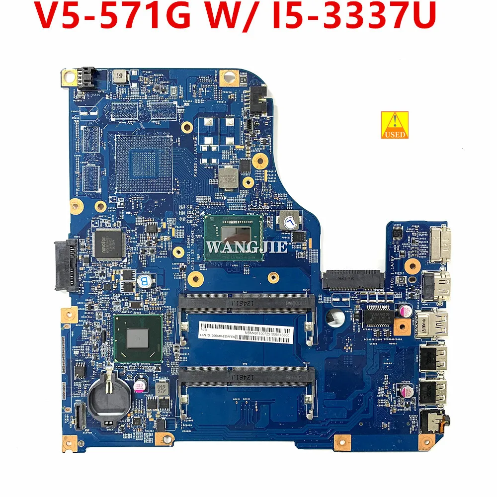 Placa-mãe Portátil Usada para Acer Aspire 113094m V5571g w I53337u I32377m Sr0cw Cpu Nbm4911007 Nb.m4911.007 48.4tu11.04m
