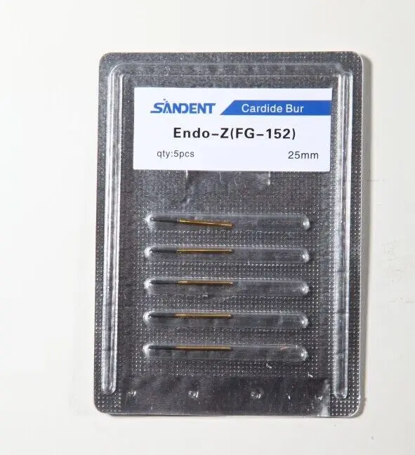 Dental Endodontic ENDO-Z Tungsten Carbide Burs FG Round Bur For High Speed Handpiece 21/23/25/28mm 2