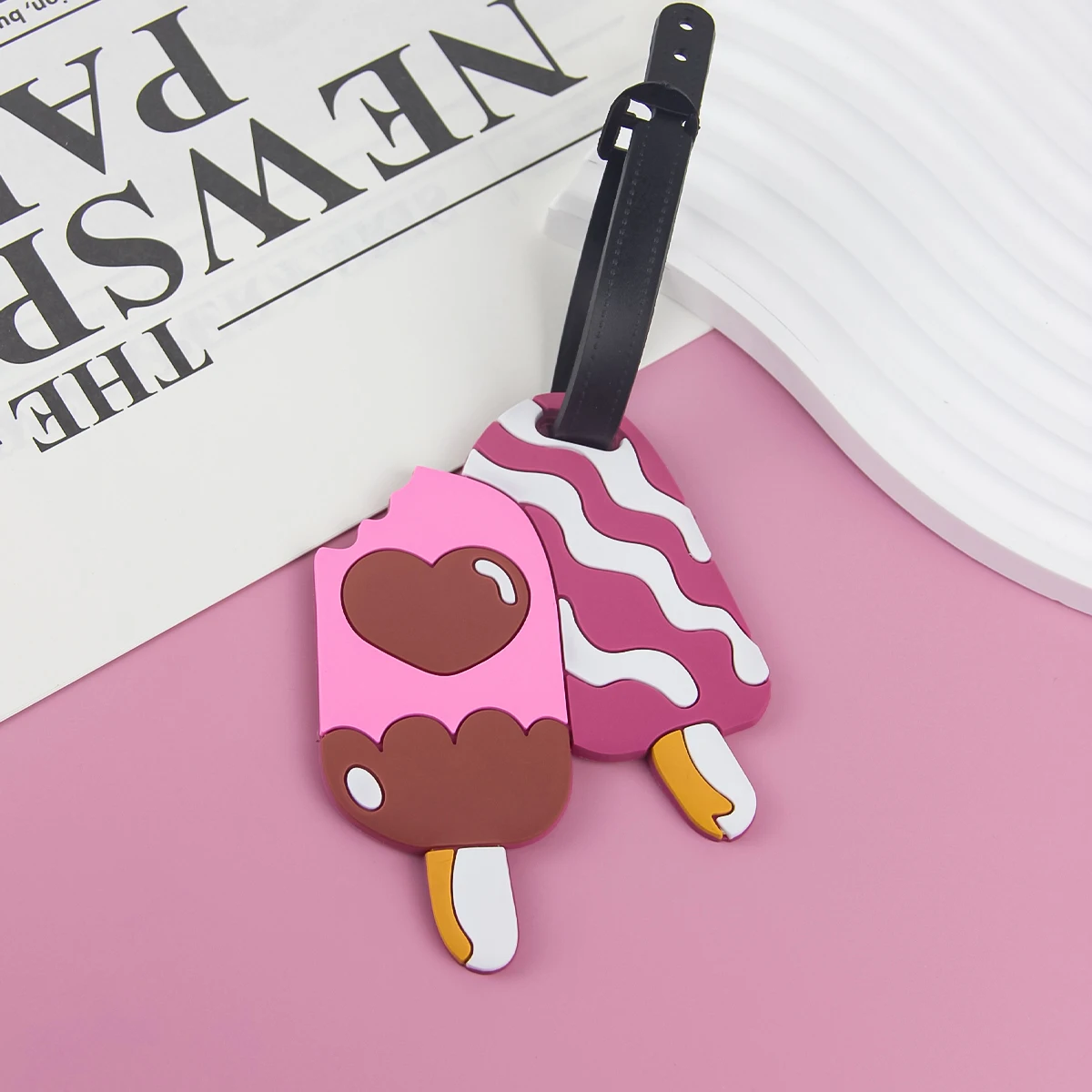Anime Card Luggage Tag, Cartoon Silicone Boarding Pass, Travel Luggage Tag Cartoon Bus Card Cover