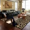 Nordic Luxury Leopard Large Area Carpets Living Room Decoration Carpet Washable Rugs for Bedroom Home Decor Mat Lounge Rug 2
