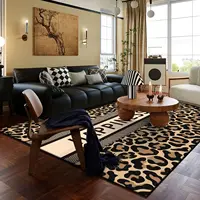 Nordic Luxury Leopard Large Area Carpets Living Room Decoration Carpet Washable Rugs for Bedroom Home Decor Mat Lounge Rug 2