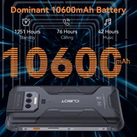 Cubot KingKong 8, Waterproof Rugged Smartphone Android 13, 12GB RAM(6GB+6GB), 256GB ROM, 10600mAh, NFC, Octa-core, 4G Phone, OTG 2