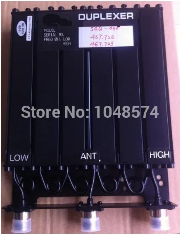 

Free Shipping 450MHz 30W UHF Duplexer 6 Cavity N Female Connectors two way radio 400MHz repeater