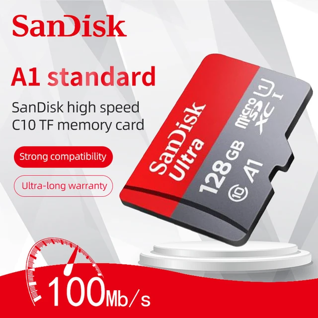 Sandisk-cartão De Memória 100% Original A1a2, Micro Sd, Tf, Classe