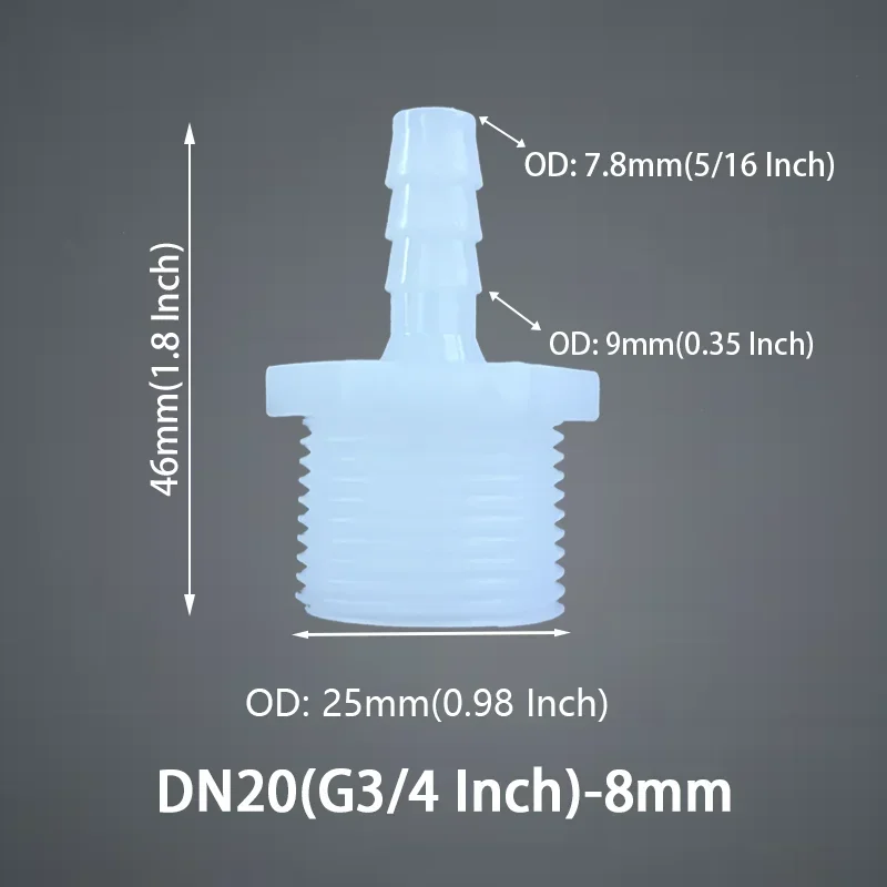 Water Pump Accessories 5pcs Plastic Hose Connector