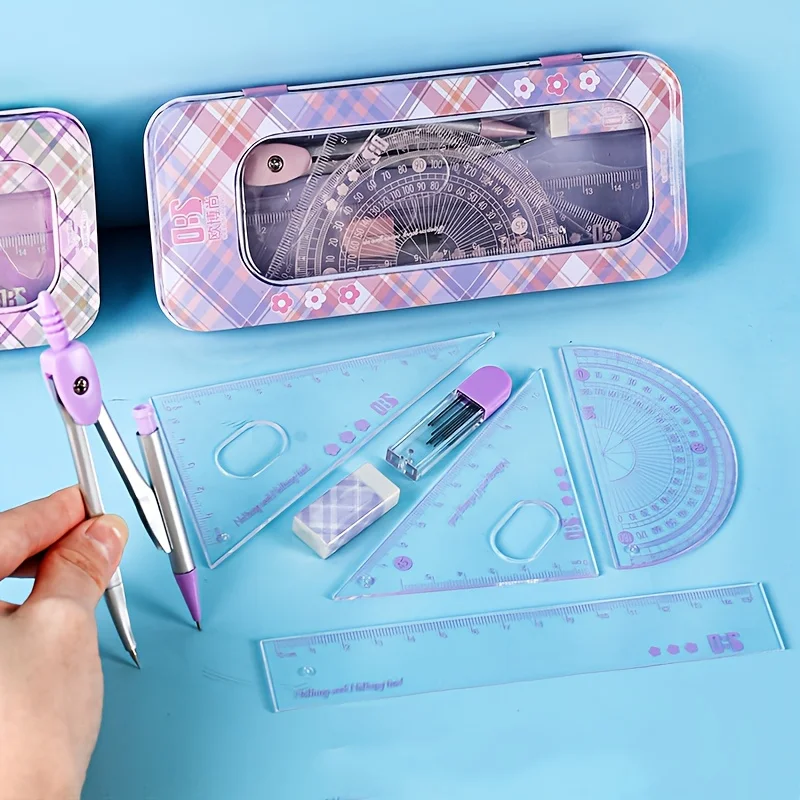 1 Set of Rulers, Flexible and Not Easy to Break, with Clear Scales for Accurate Measurement, Suitable for Students, Exams, Study, Office, Drawing, and Measuring Stationery - 2