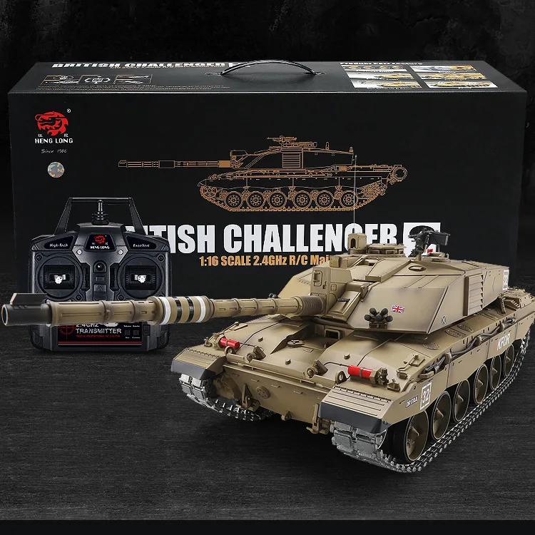 Henglong 3908-1 2.4G Battle Against British Challenger 2 Remote Control Electric Main Battle Tank 1:16 Simulation Model RC Toys 6