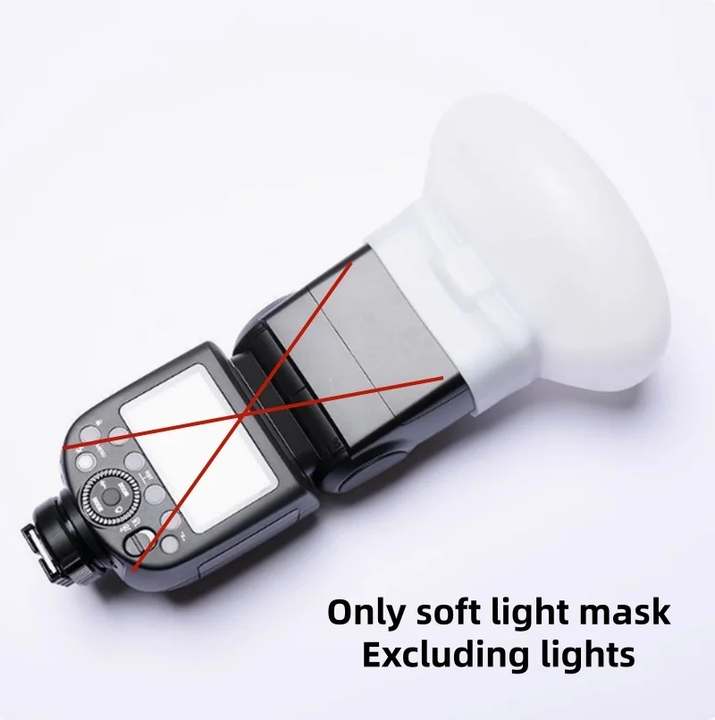 1Pcs Diffuser Bounce Dome Soft Silicone Flash Cap For GODOX Nikon Sony Olympus Fujifilm Panasonic Yongnuo Speedlite