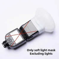 1Pcs Diffuser Bounce Dome Soft Silicone Flash Cap For GODOX Nikon Sony Olympus Fujifilm Panasonic Yongnuo Speedlite 6