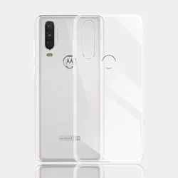 Clear Silicone Soft TPU Phone Case - Protective Cover - Moto One Action (Clear)