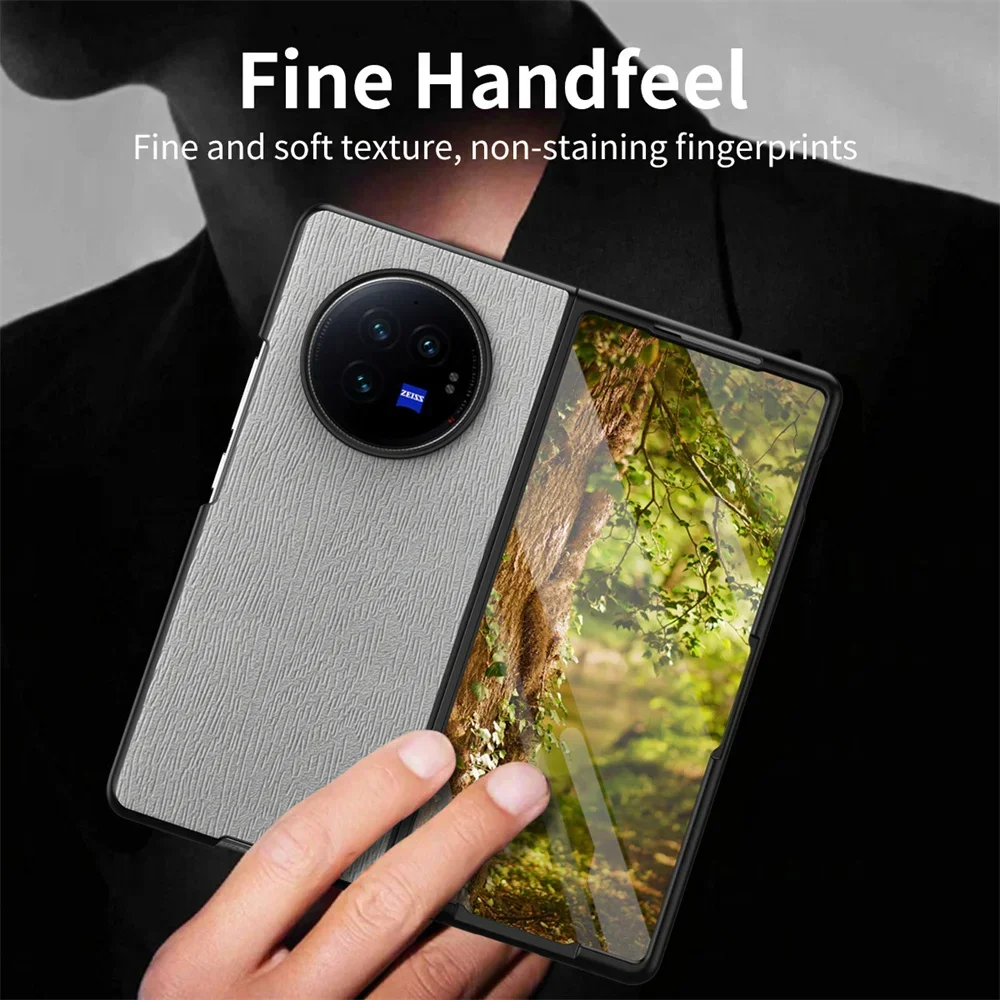Leather Wood Pattern Slim Shockproof Protective Case