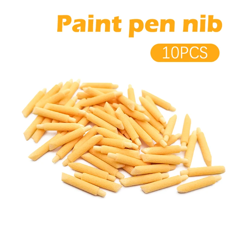 Paint Pen Nib Accessories 10Pcs Paint Pen Nib 110 Nib Durable Pen Head Accessories Spare Replacement Tips Refillable Marker Paint Brush Nibs