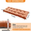 Corduroy Bench Cushion With Buckles Bay Window Seating Pad  Long Mattress Chair Seat Pad Decorative Garden Cojines Pads Swings 5
