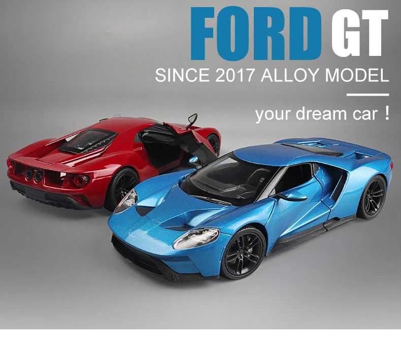 Ford GT 2017 Supercar 1:24 Ölçekli Model Araba