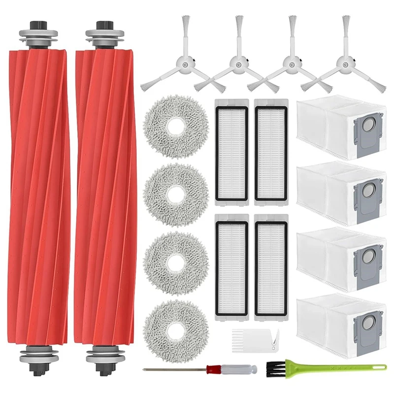 

Аксессуары для робота-пылесоса Roborock Q Revo, сменные детали, основная боковая щетка, Hepa фильтр, Швабра, тканевые мешки для пыли