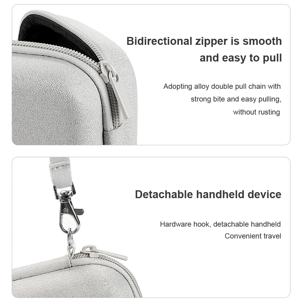 Storage Bag Storage Bags Carrying Case Hard Carrying EVA Digital Accessory Storage Bag for External Hard Drive Portable HDD SSD Power Bank With Airbags Shockproof Box