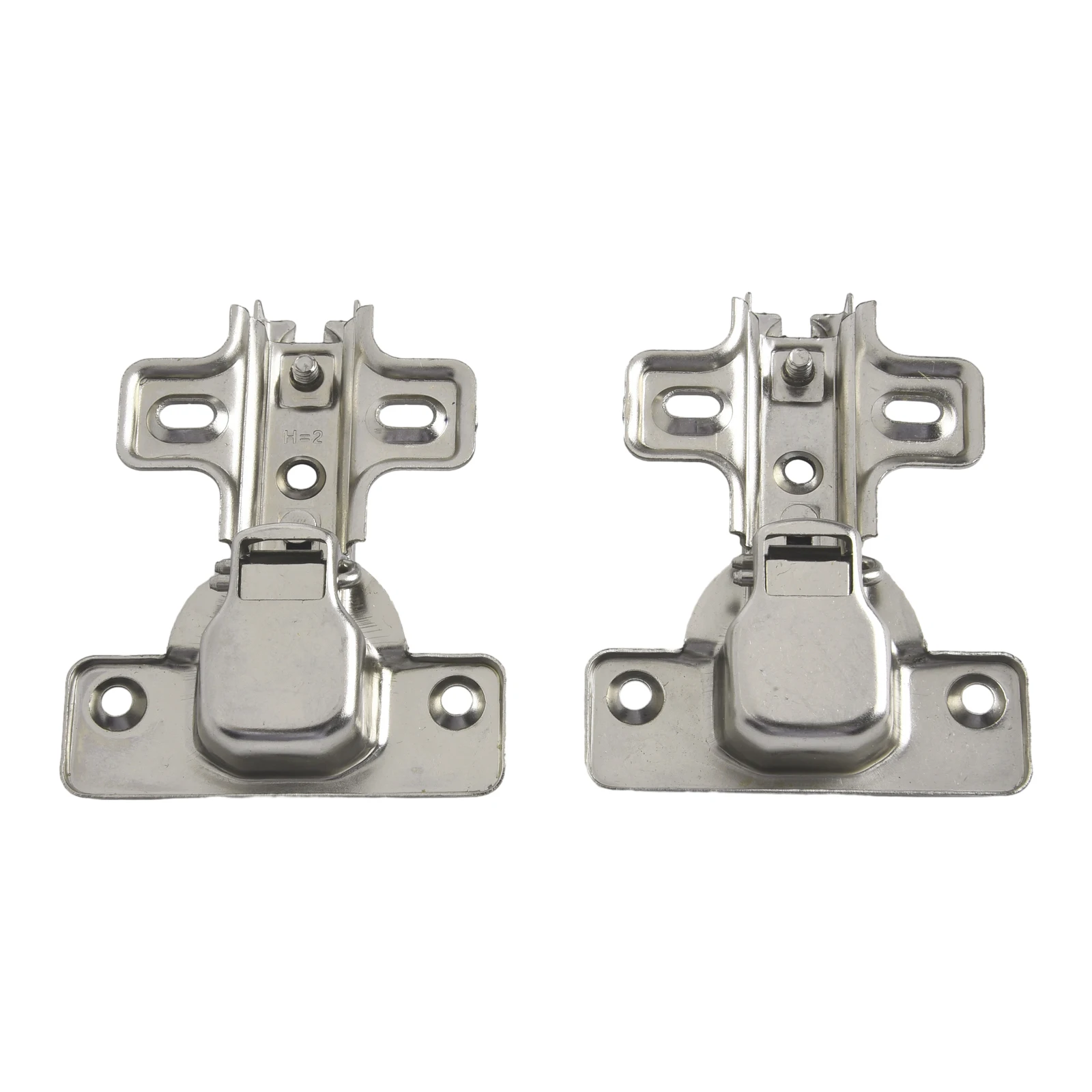 Set 4 Cerniere Angolari A 90° Per Armadi – Nascondibili Con Ammortizzatore Idraulico, In Acciaio Laminato A Freddo