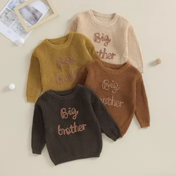 Toddler Boys Letter Knit Sweater 1