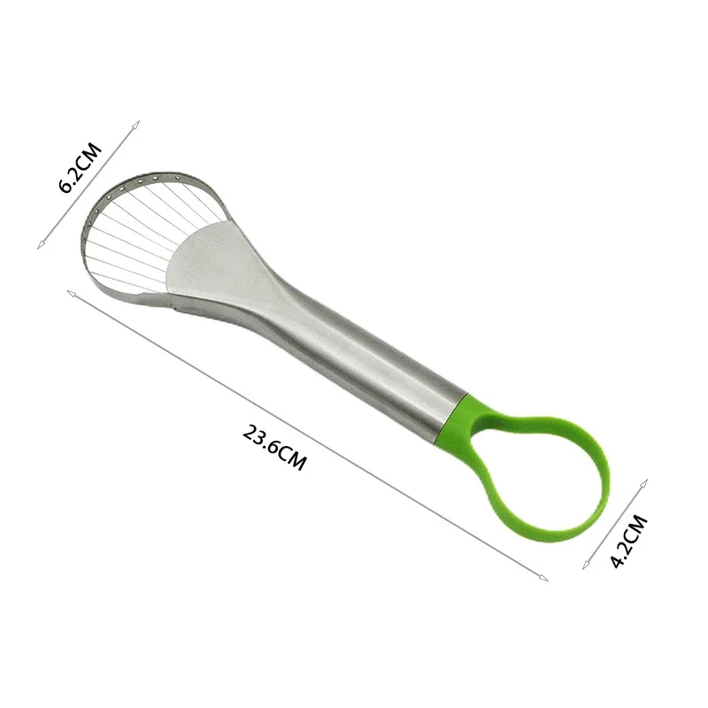 Avocado Melon Cutting Line Cutter Grater Fruit Slicer Housewares Kitchen Utensils Stainless Steel Splitter