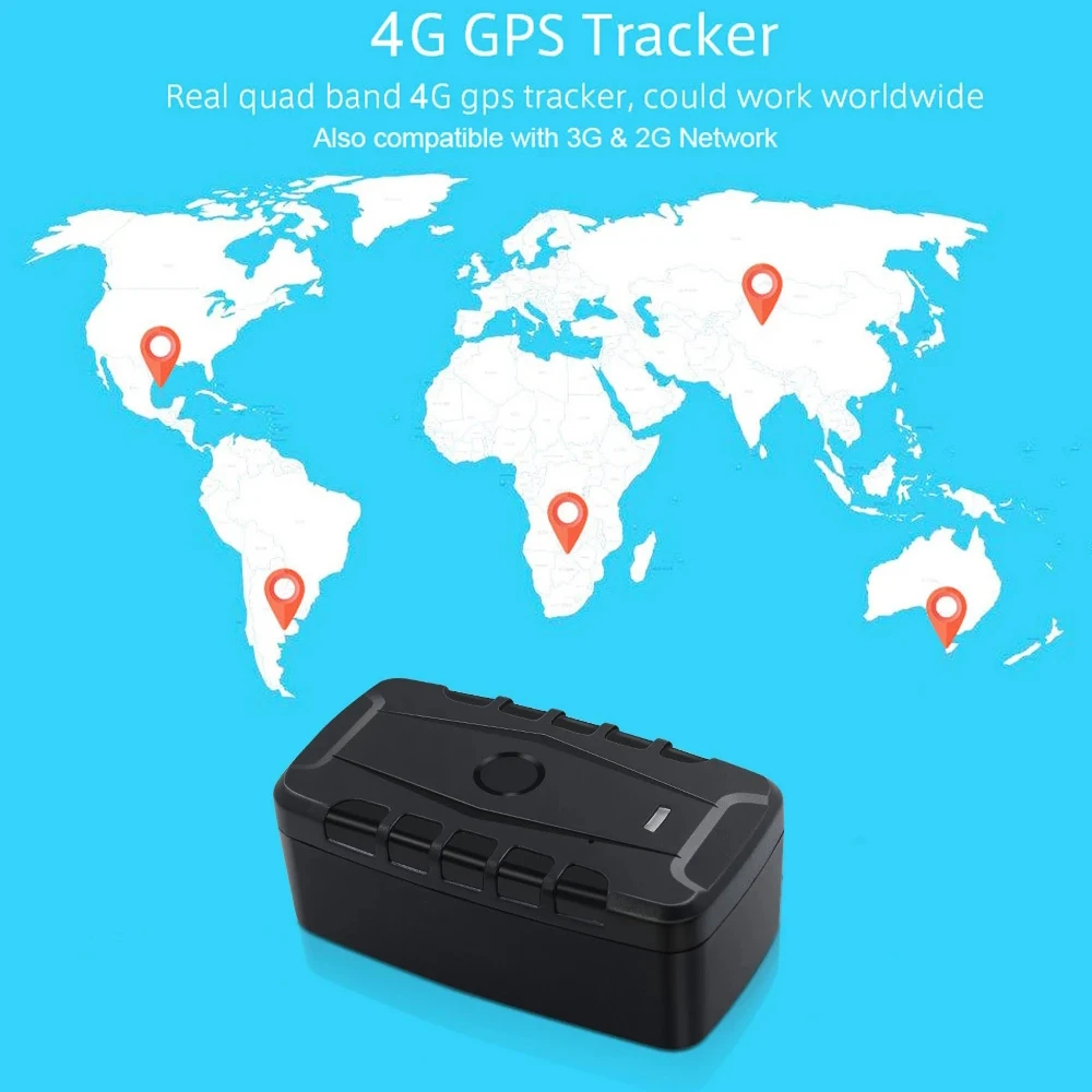 Car GPS tracker 2G 4G TKSTAR TK918 Magnet Vehicle GPRS Locator 20000mAh Long Standby Time Shock Drop Alarm Free Web APP
