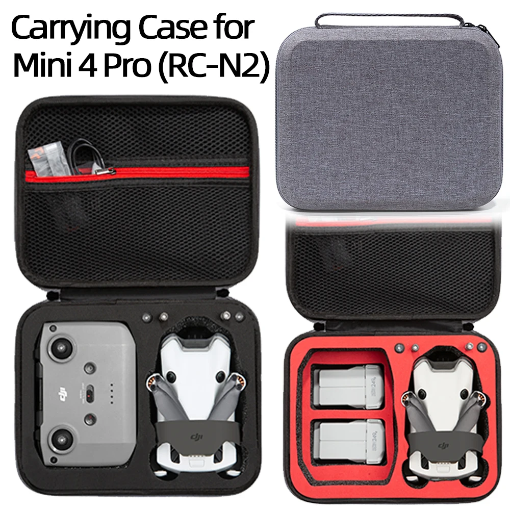 

Портативная сумка для DJI Mini 4 Pro Чехол drone RC N2, коробка для хранения DJI Mini 4 Pro, серая/черная сумка
