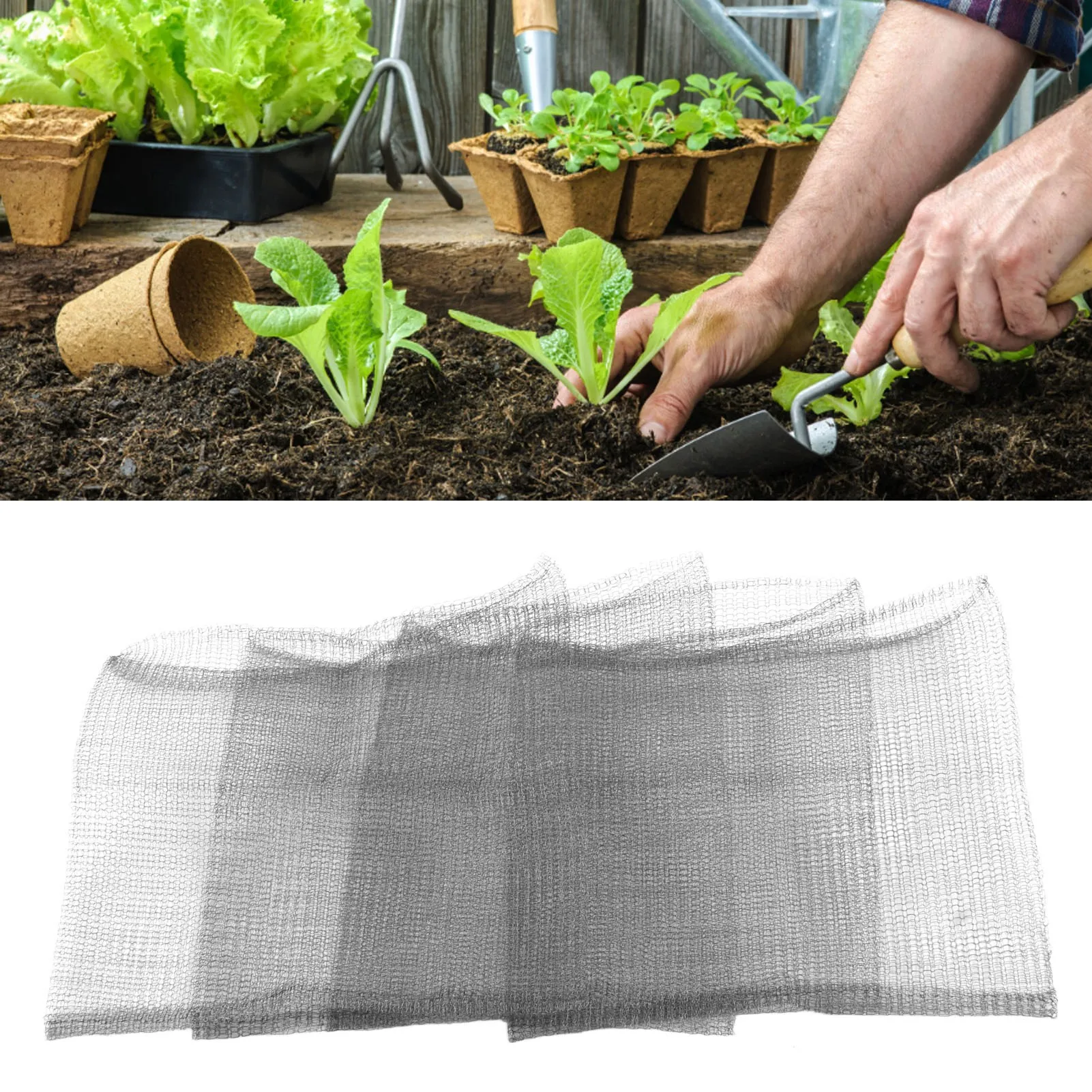 4PCS Vole Baskets Plant Root Protector Vole Wire Baskets Mesh Plant Root Protector Prevent Underground Burrowing Animal Damages