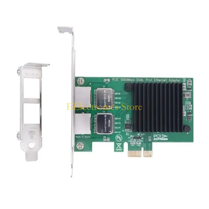 B03C I350-T2 PCI 기가비트 네트워킹 IEEE 802.1P PCIE 1000Mbps 데스크탑 RJ45 이더넷 어댑터 카드 RJ45 2 포트