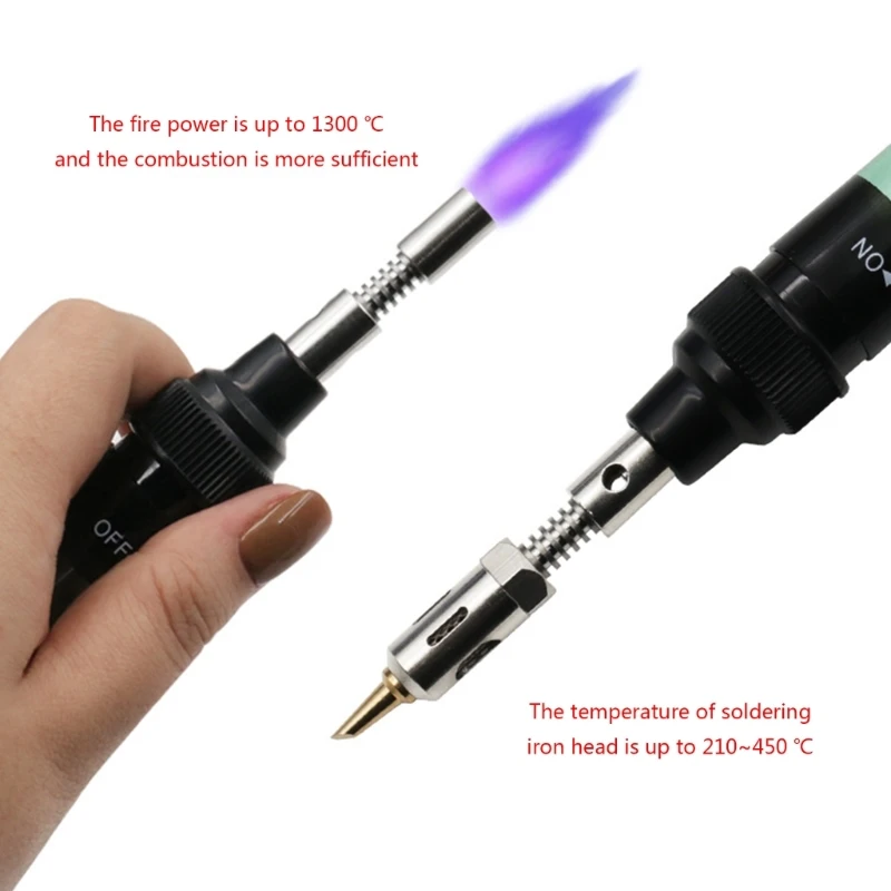 Gas Soldering Iron for Up to 35-45 Minutes of Continuous Use Heat Blower