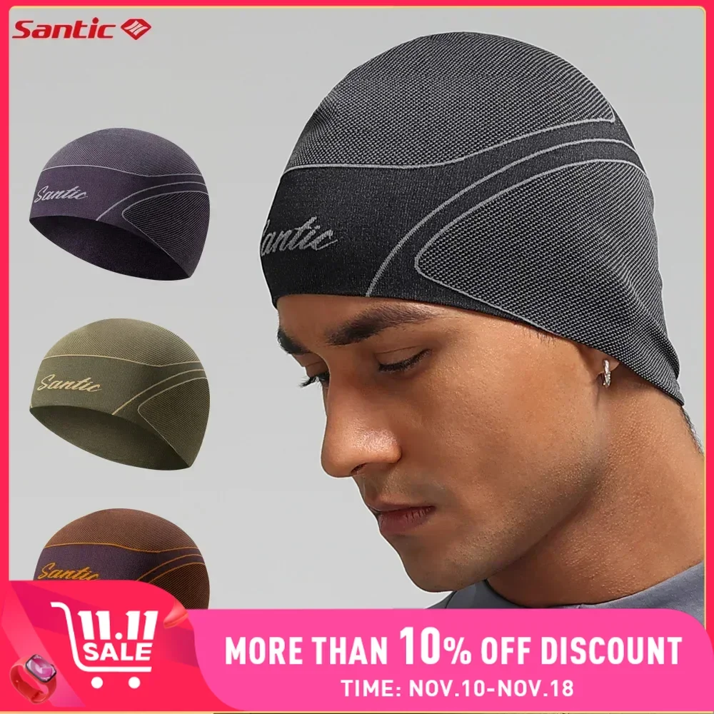 Santic Cycling Cap Men's Winter Knitted Outdoor Sports Hats Professional Bicycle Equipment Quality Seamless Mtb Road Riding Caps cycling caps,cycling hat,cycling hats