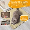Cat Litter Mat 4 Size Large Honeycomb Double Layer Litter Trapping Non Slip Waterproof Urine Proof Cat Litter Box Kitten Beige 6