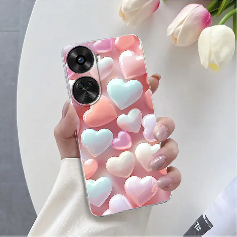 Luxury Floral Clear Silicone Protective Phone Case
