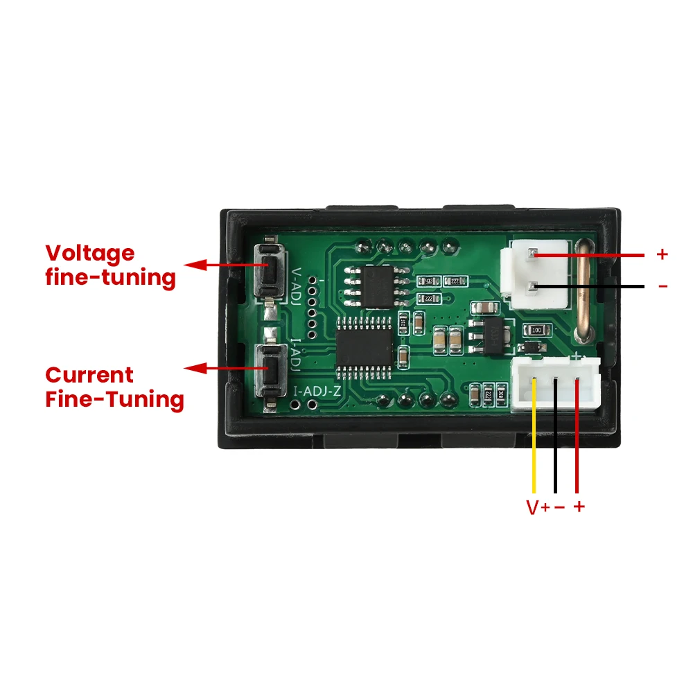 CM430 DC 4-30V 10A 전압계 전류계 0.28인치 LED 디지털 전압 전류 테스터 파워 미터 블루 + 레드 듀얼 디스플레이 전압 게이지