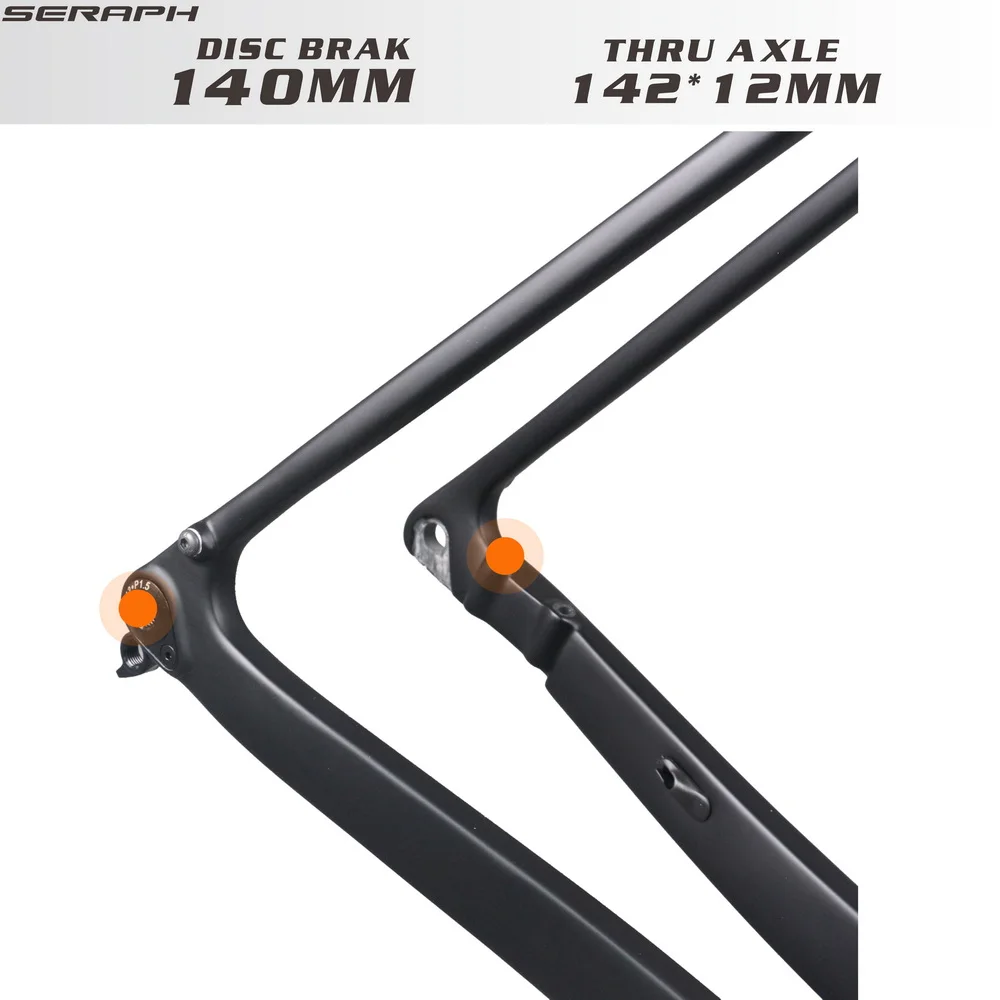 Full Carbon Gravel Bike Frame Max Tire 700x50C Disc Brake BB386 or T47